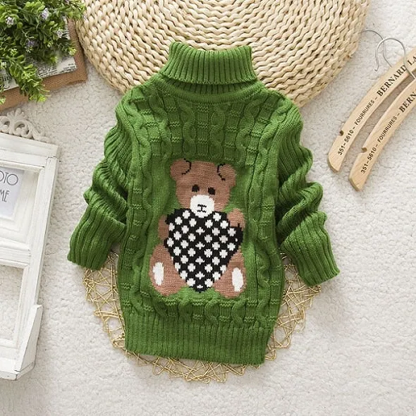 Kids Unisex Turtleneck Sweater