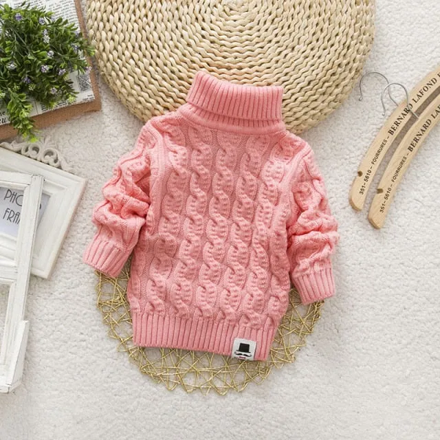 Kids Unisex Turtleneck Sweater