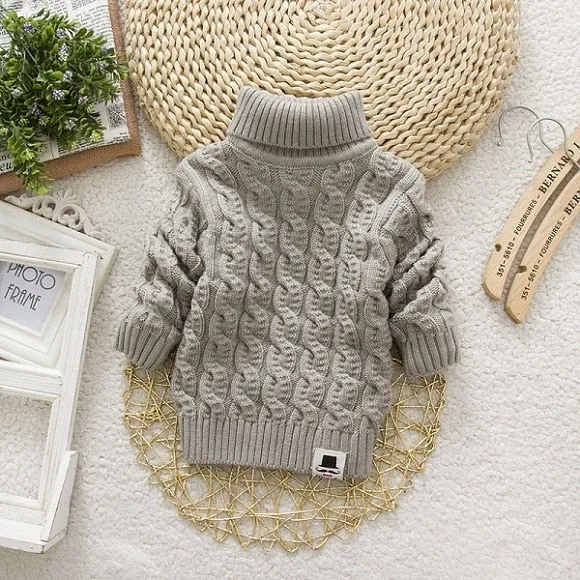 Kids Unisex Turtleneck Sweater