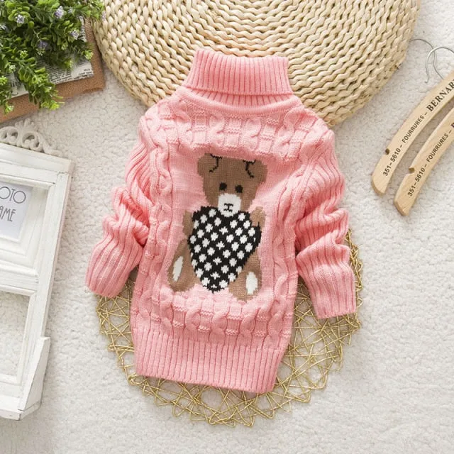 Kids Unisex Turtleneck Sweater