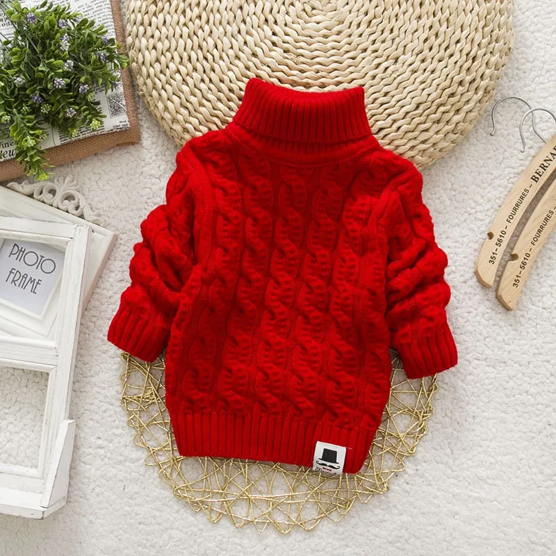 Kids Unisex Turtleneck Sweater