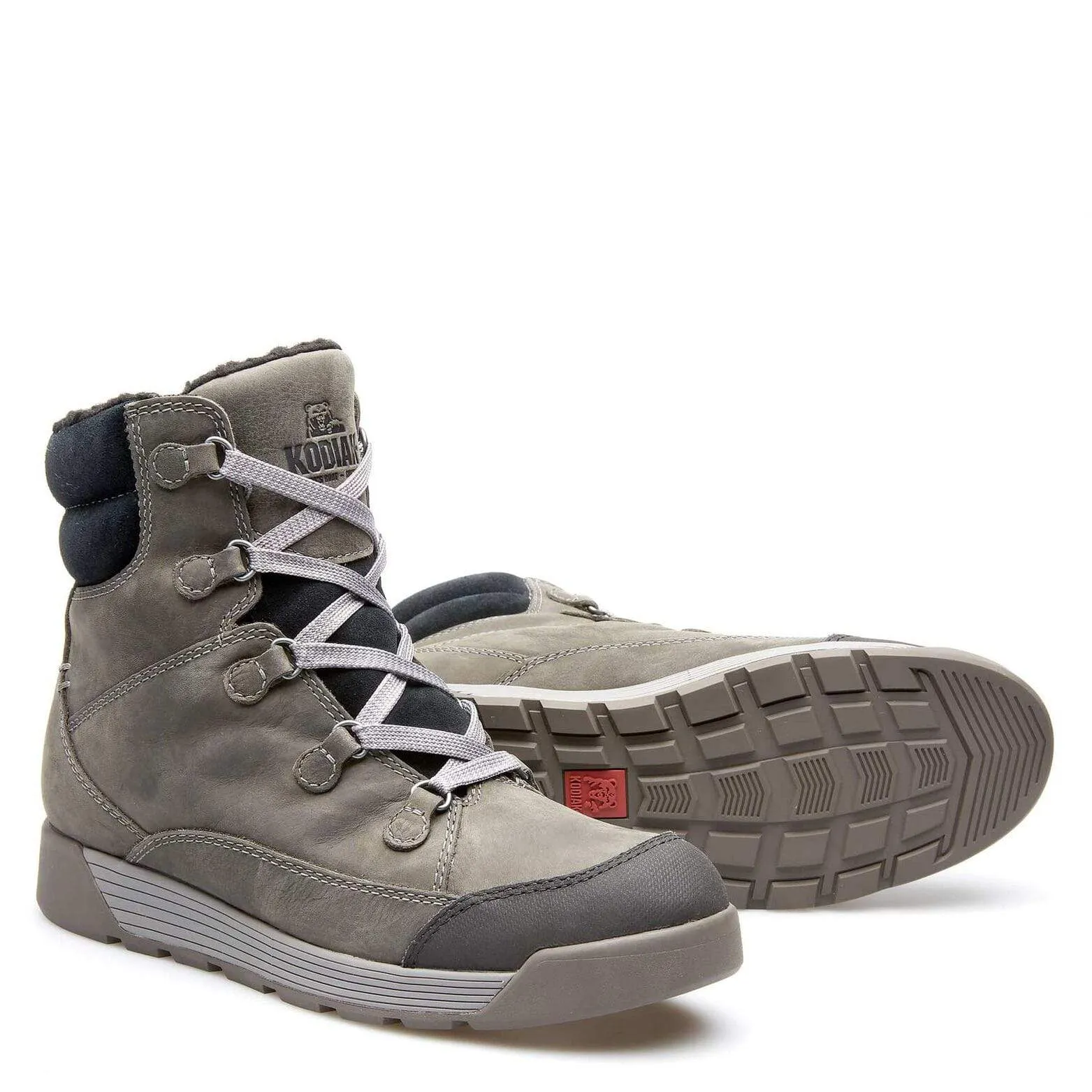 Kodiak Women's Claresholm Waterproof Boots- Pewter Grey/ Muddy River
