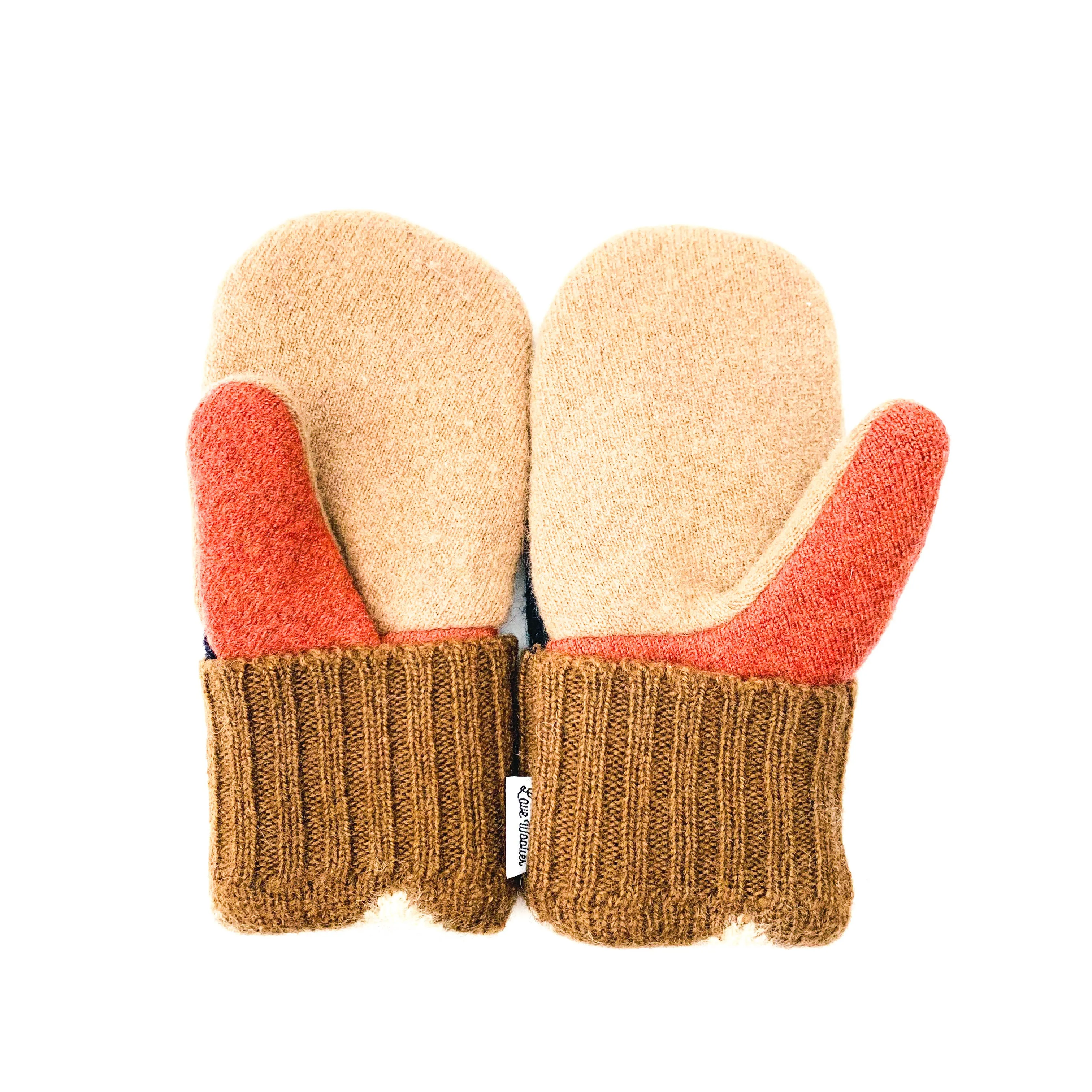 Large Kid's Wool Sweater Mittens | Bold In Blue
