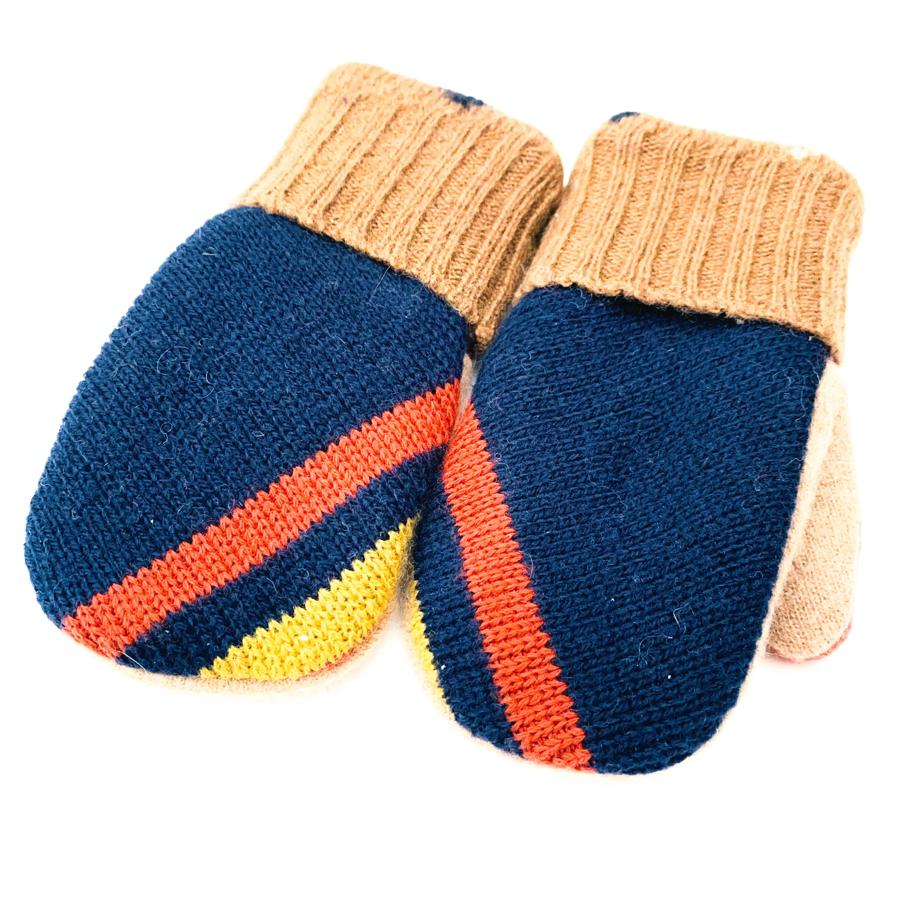 Large Kid's Wool Sweater Mittens | Bold In Blue