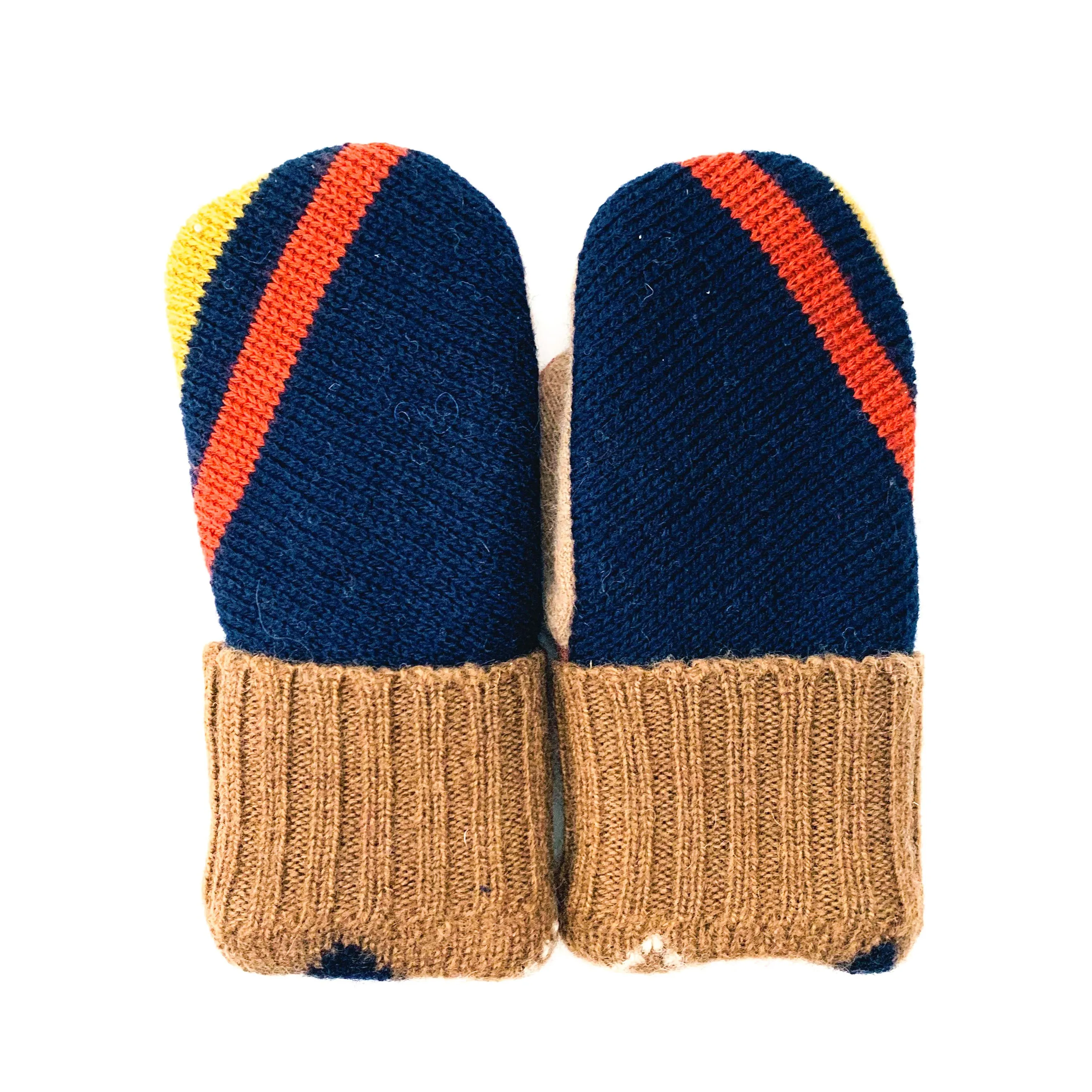 Large Kid's Wool Sweater Mittens | Bold In Blue