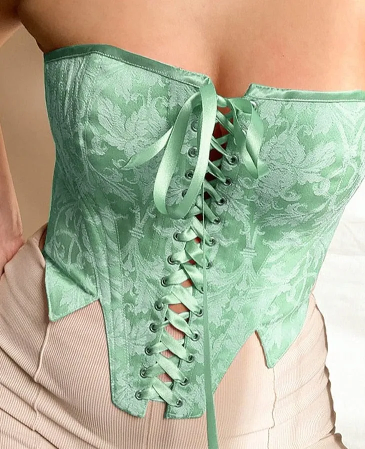 Luxxe Floral Corset Top