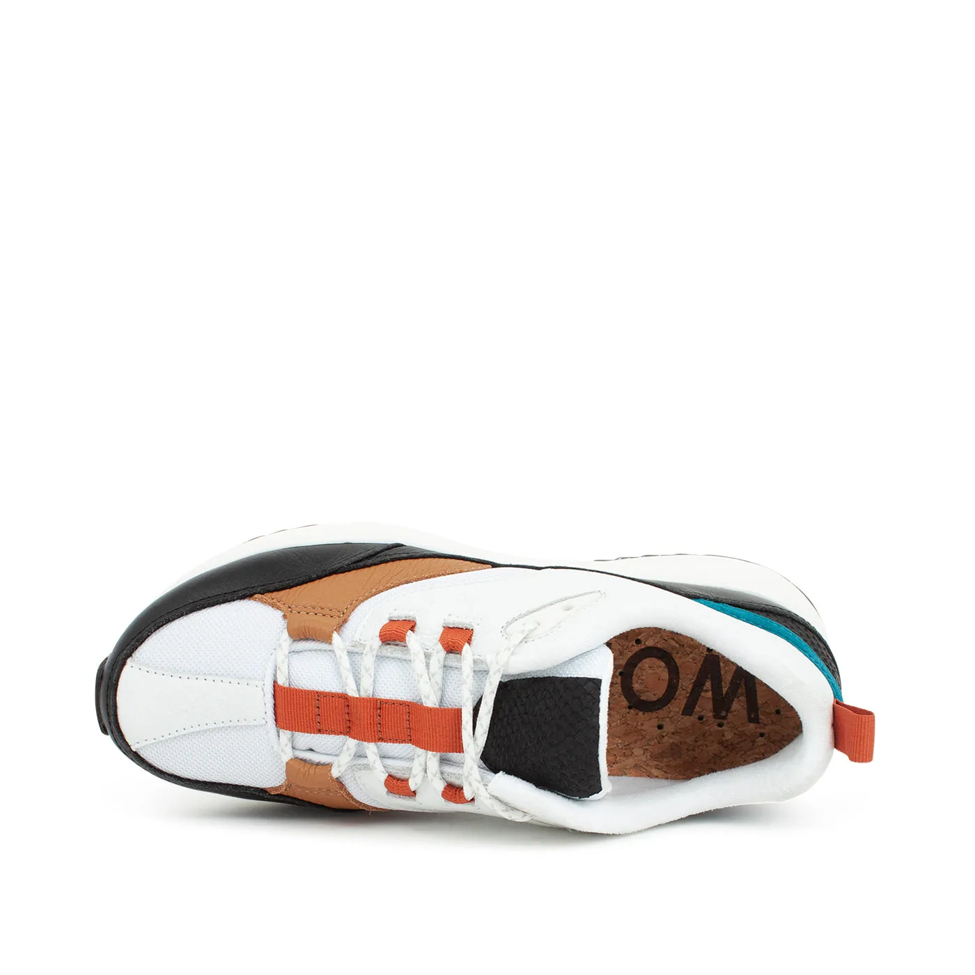 Malou Leather Fifty - Black/White