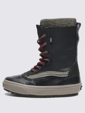 MTE Standard Waterproof Black/Red Winter Boots