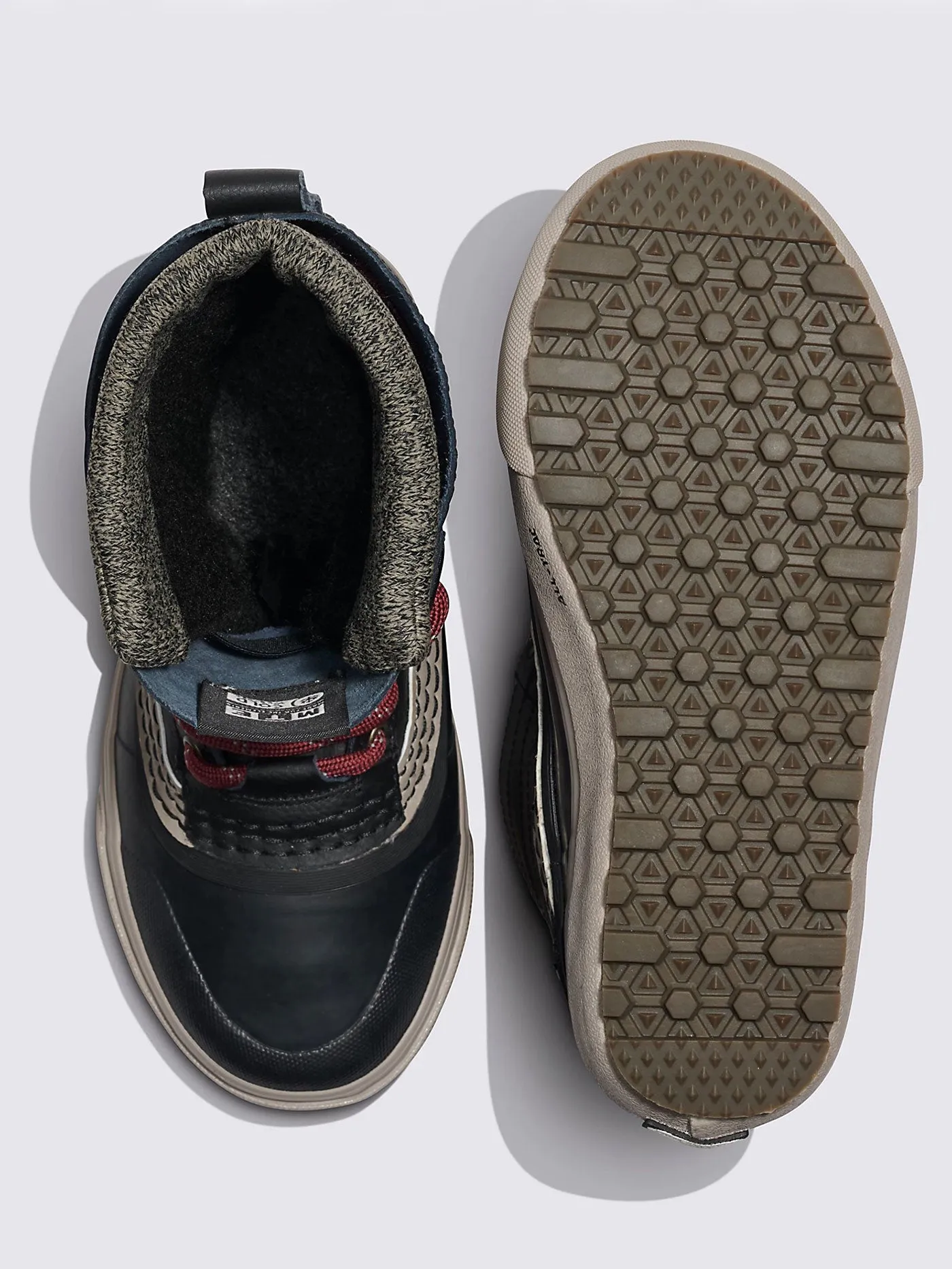 MTE Standard Waterproof Black/Red Winter Boots