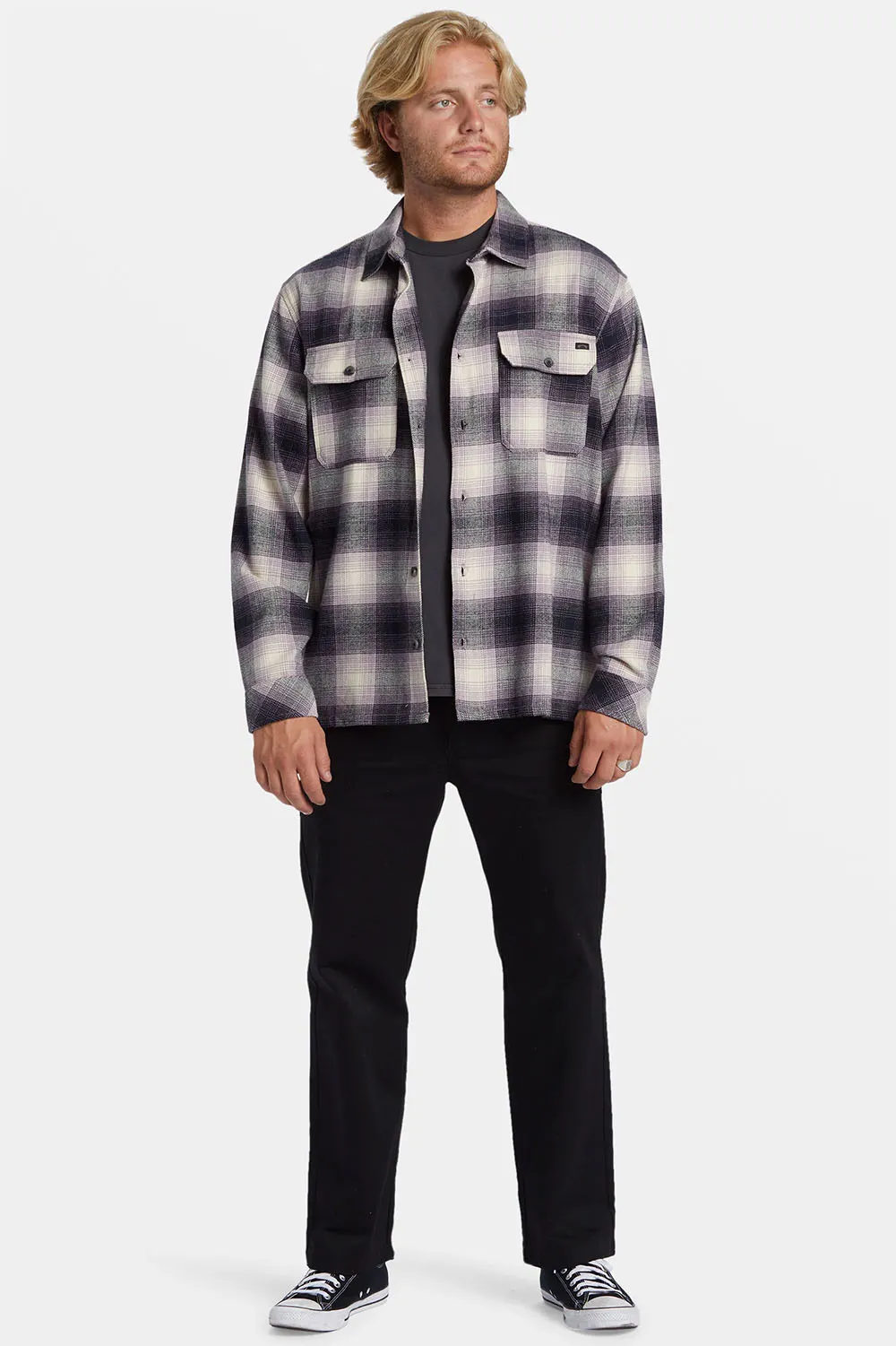OFFSHORE FLANNEL Purple Ash