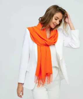 Pia Rossini Pashmina Scarf in Orange