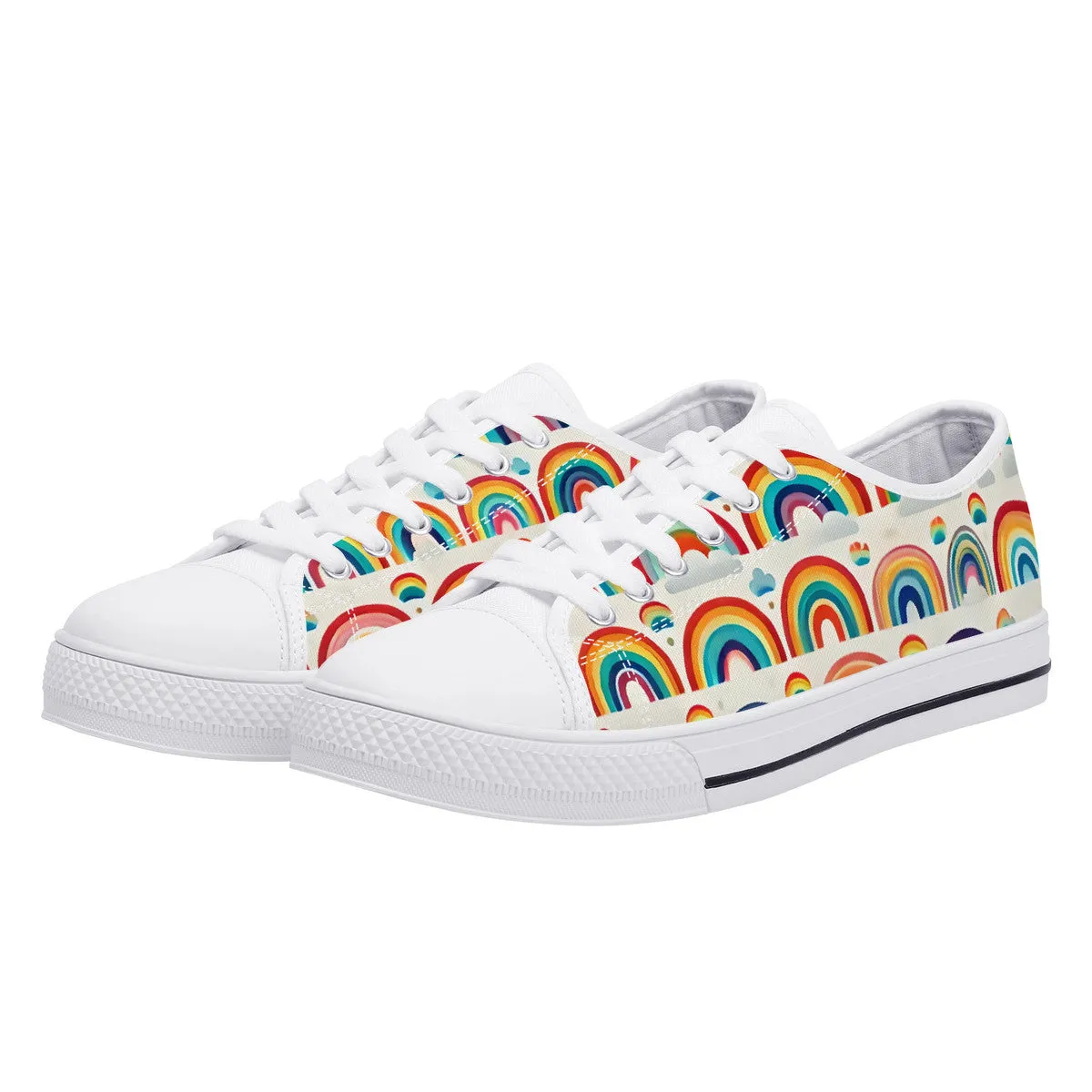 Rainbow Crush Low-Top Canvas Shoes