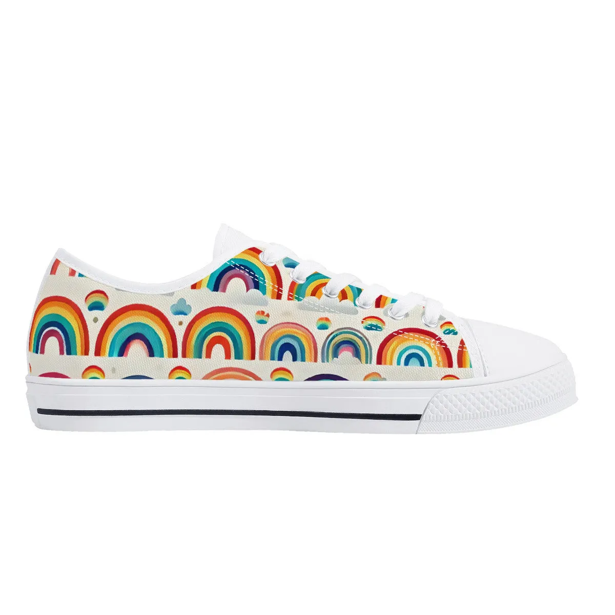 Rainbow Crush Low-Top Canvas Shoes