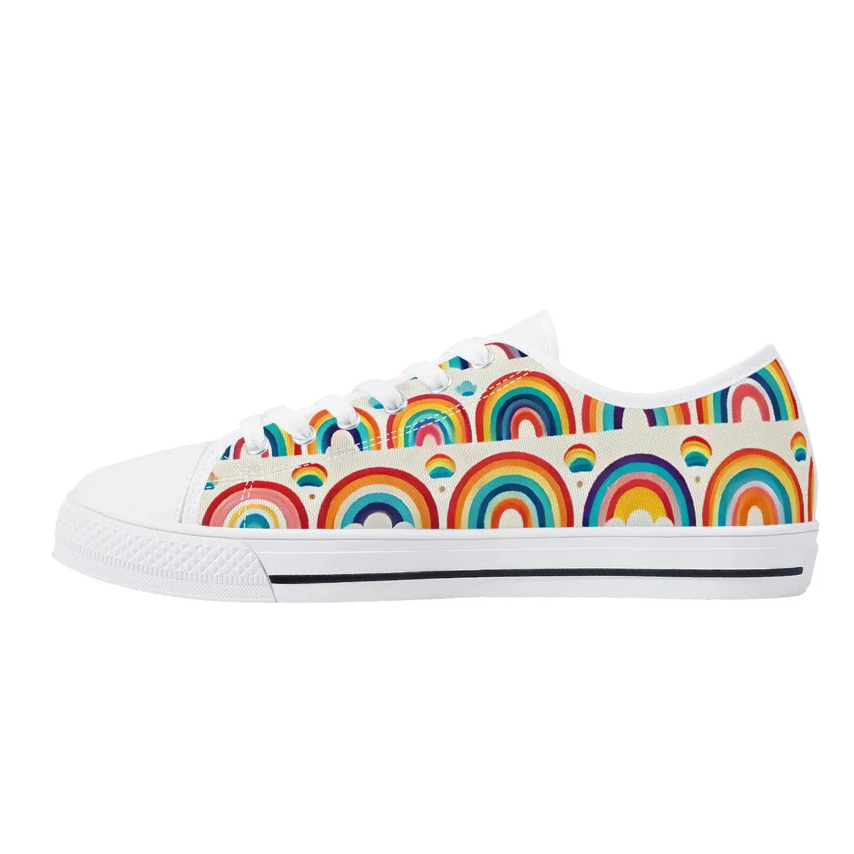 Rainbow Crush Low-Top Canvas Shoes