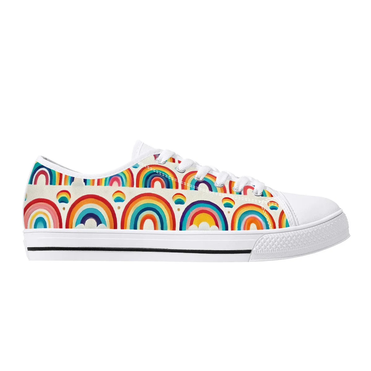 Rainbow Crush Low-Top Canvas Shoes