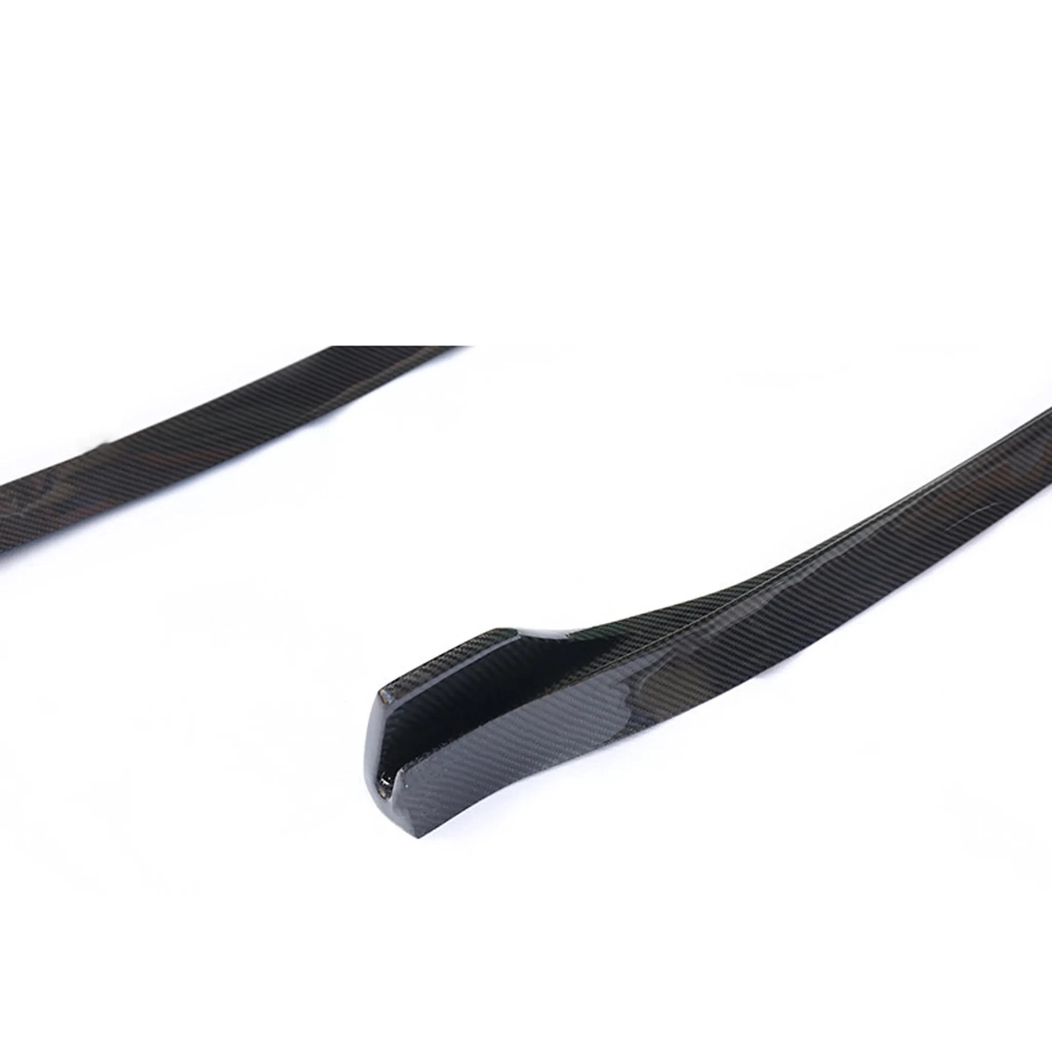 Real Carbon Fiber V-Style Side Skirts For Model 3 2017-2024