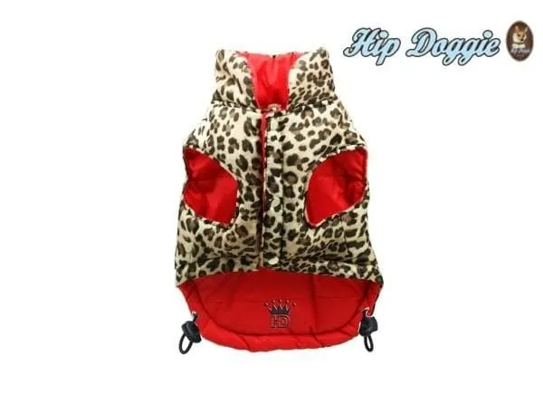Red & Leopard Reversible Vest