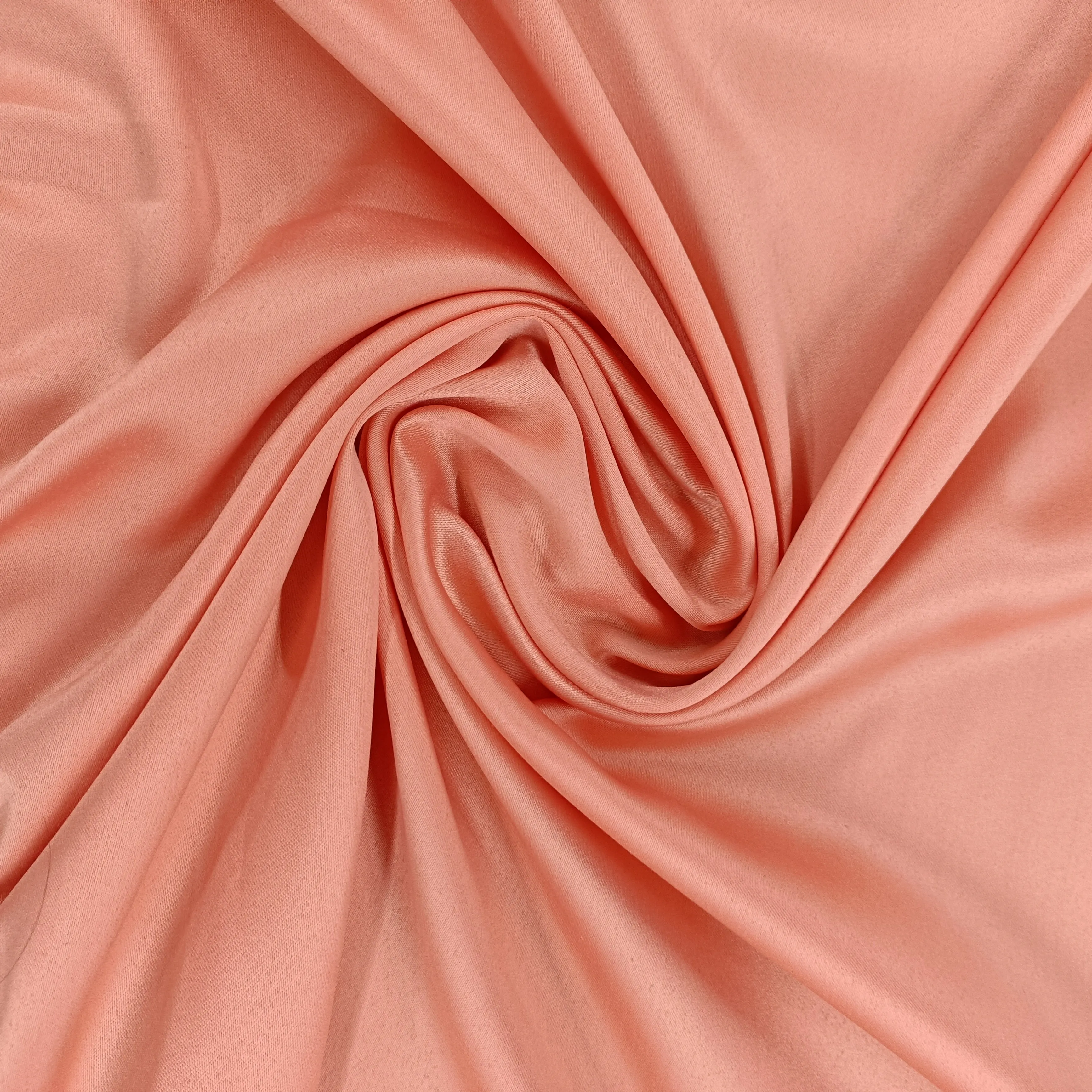 Rose Pink Solid Satin Fabric