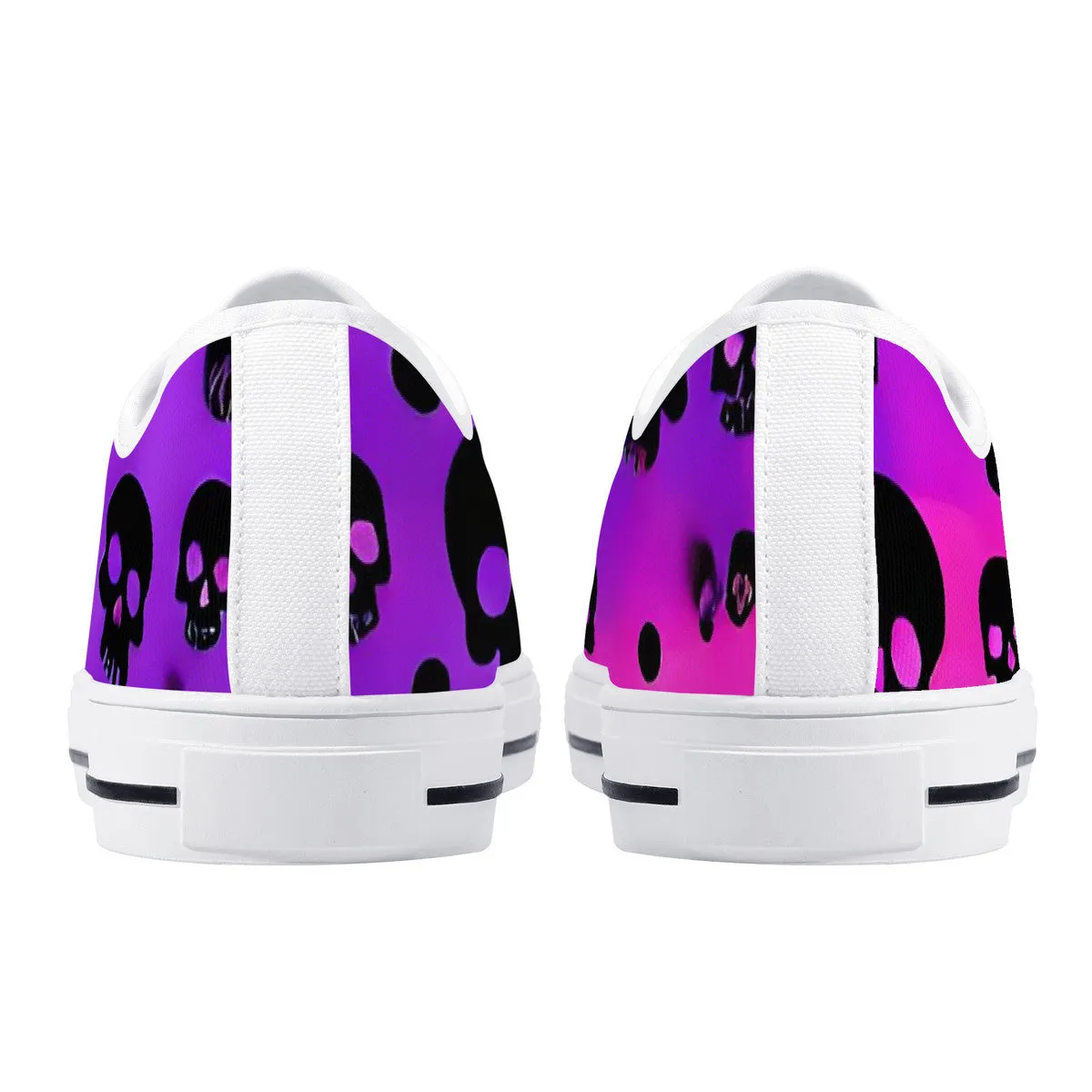 Skulls Low-Top Canvas Shoes