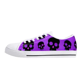 Skulls Low-Top Canvas Shoes
