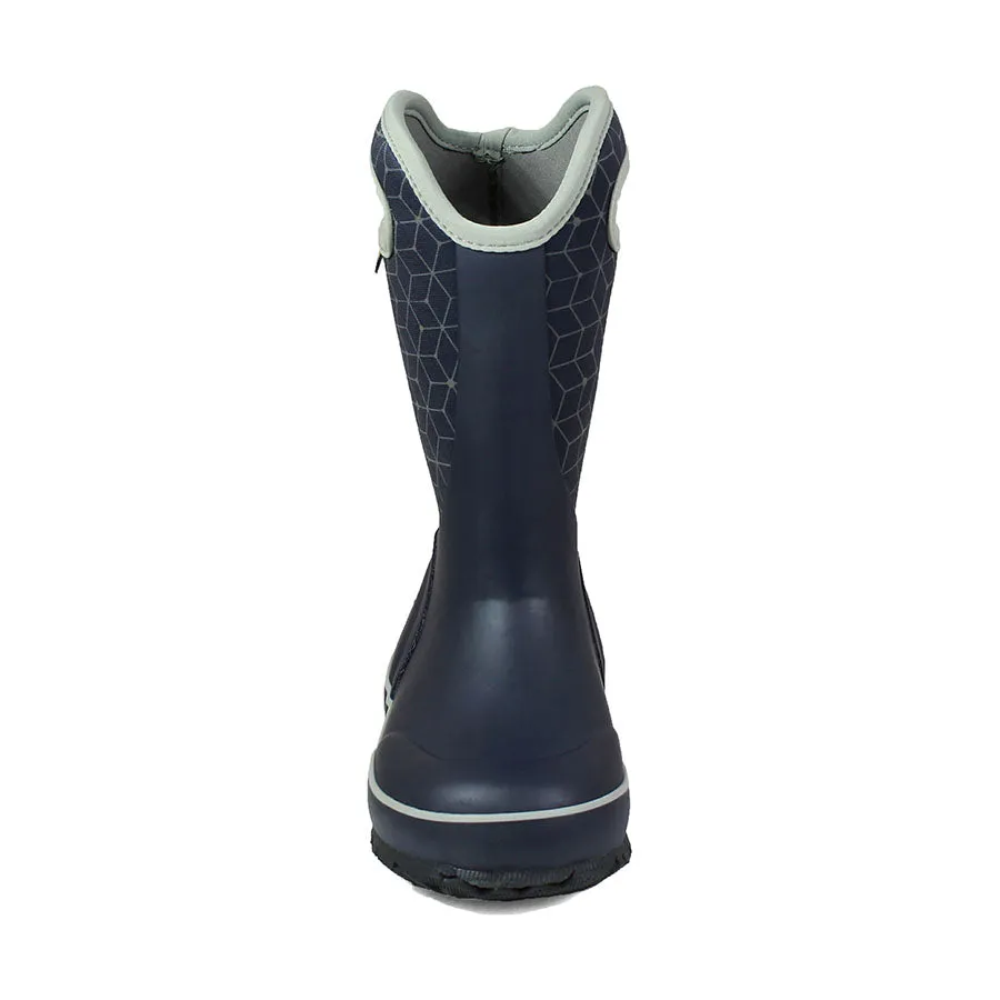 Slushie Navy Web Geo Gumboots