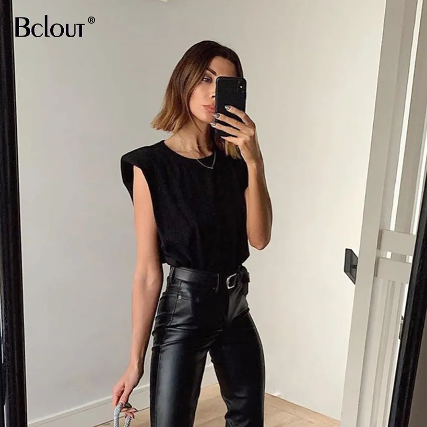 Spring Summer White Loose Sleeveless Top Women O Neck Camis Casual Basic Sport Vest Tops Female Streetwear Tank Tops Knitte 2020