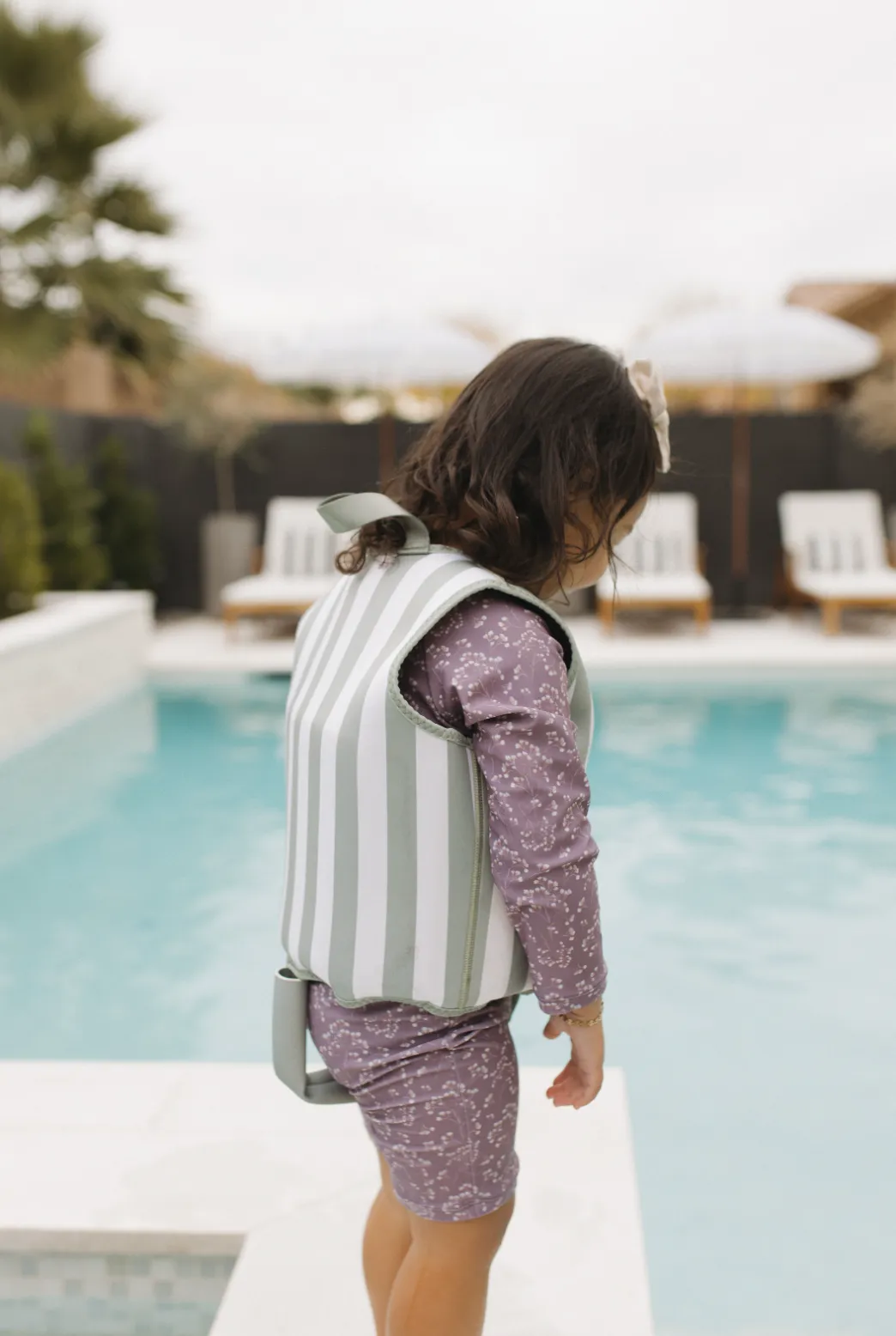 Swim Vests: Medium (3-6Y) / Green Palms
