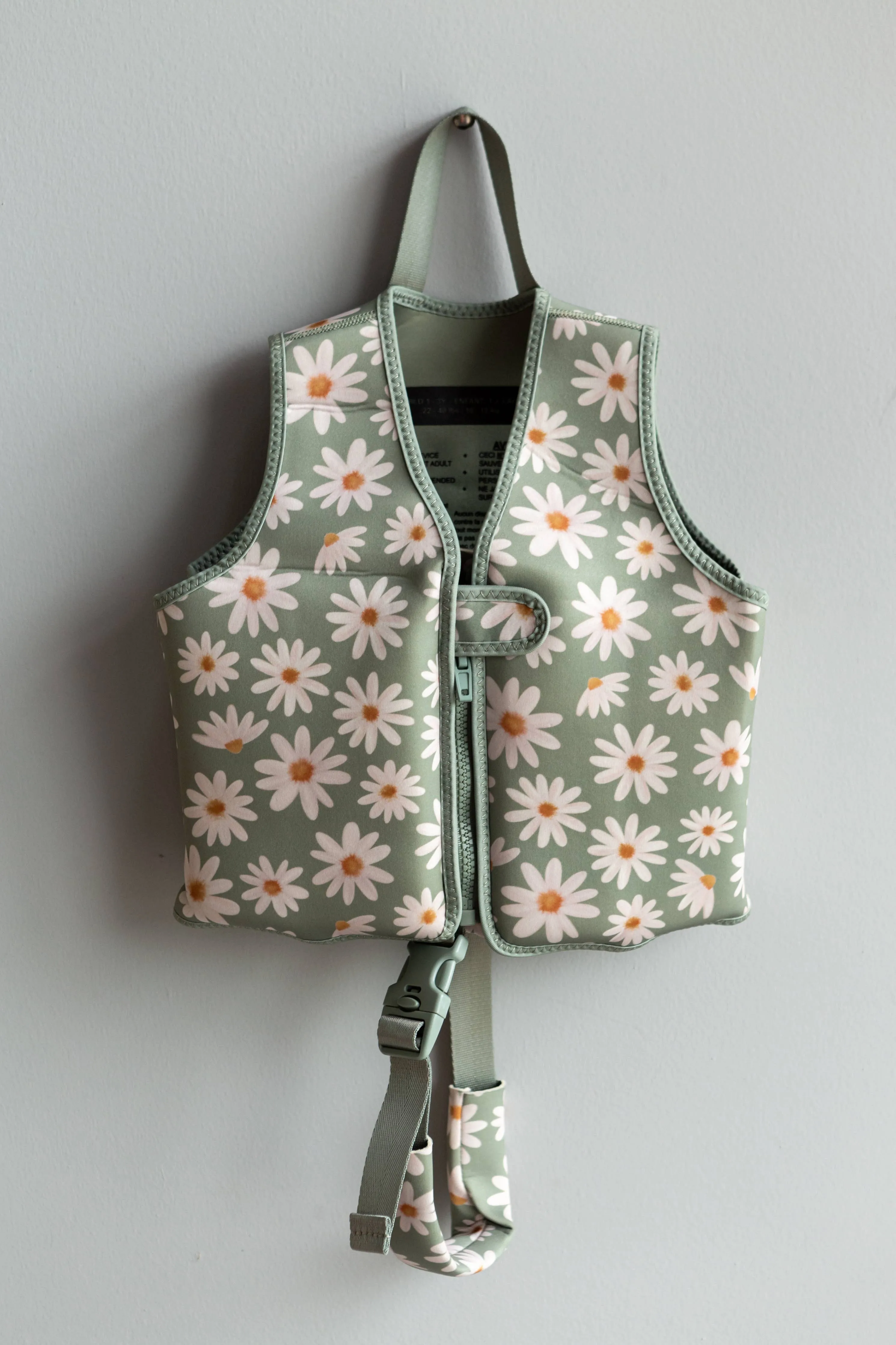 Swim Vests: Medium (3-6Y) / Green Palms