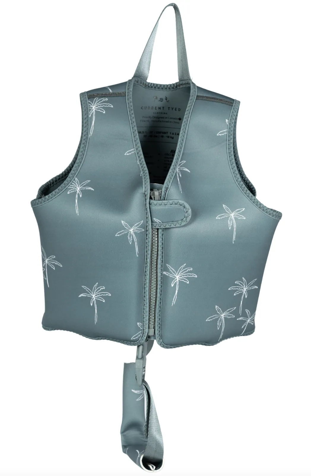 Swim Vests: Medium (3-6Y) / Green Palms