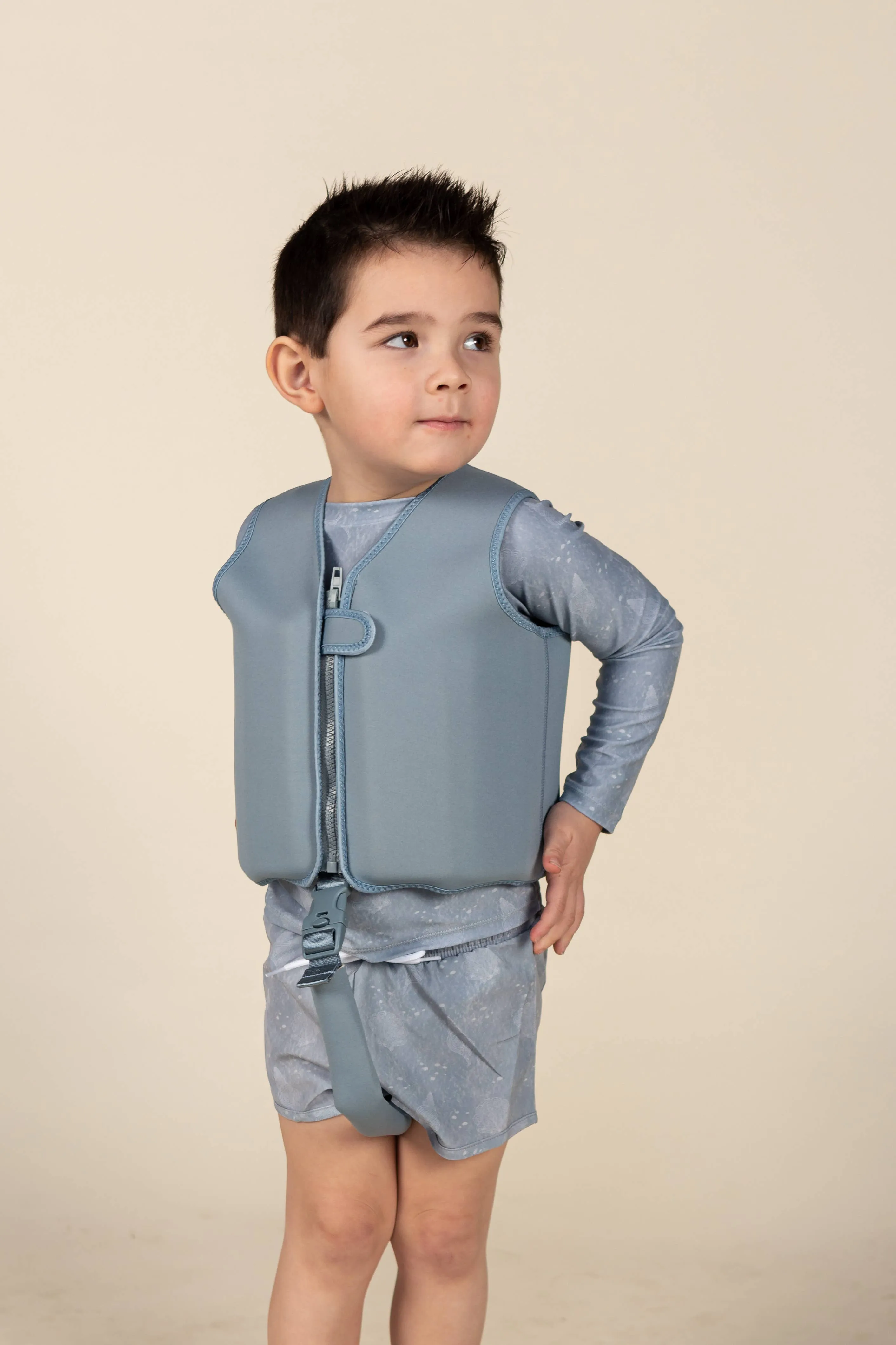 Swim Vests: Medium (3-6Y) / Green Palms