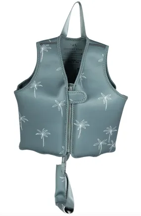 Swim Vests: Medium (3-6Y) / Green Palms