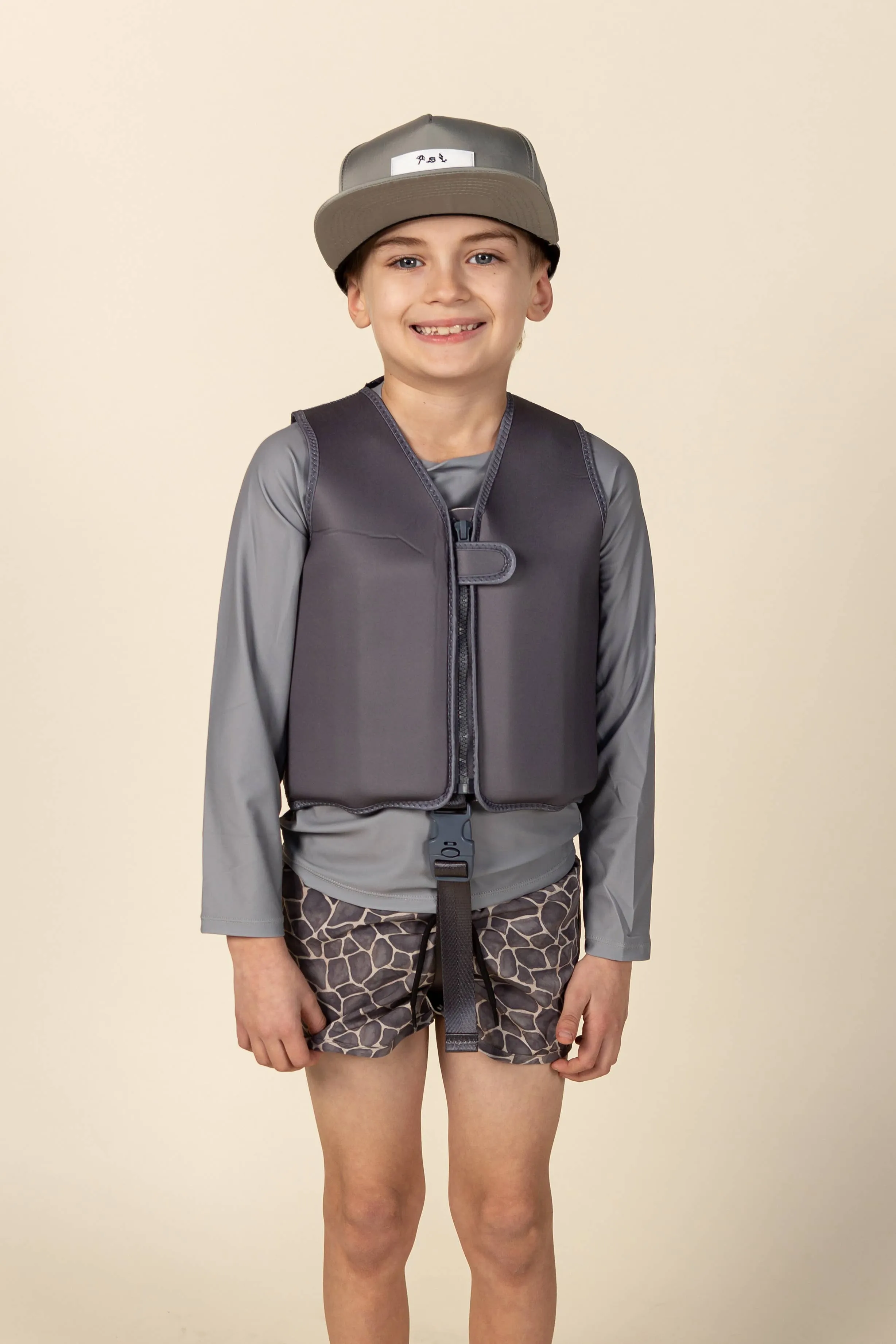 Swim Vests: Medium (3-6Y) / Green Palms