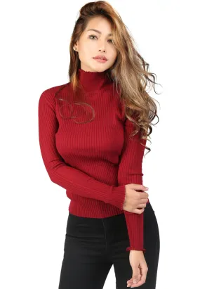 Turtleneck Striped Sweater