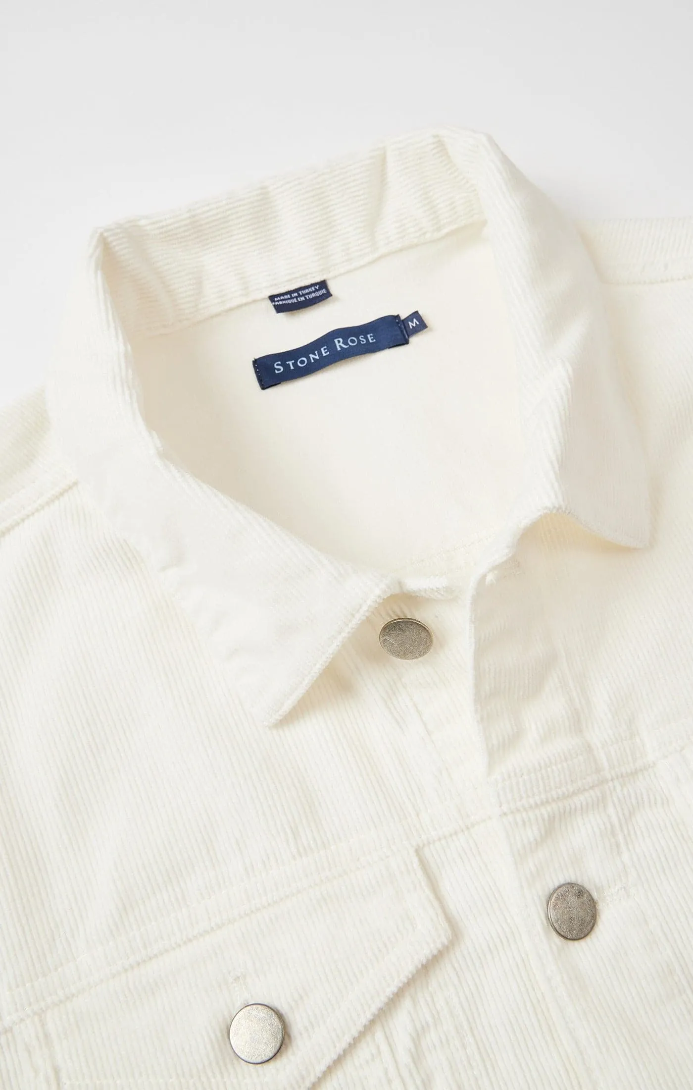 VALLEY - Cream Solid Antique Washed Jacket