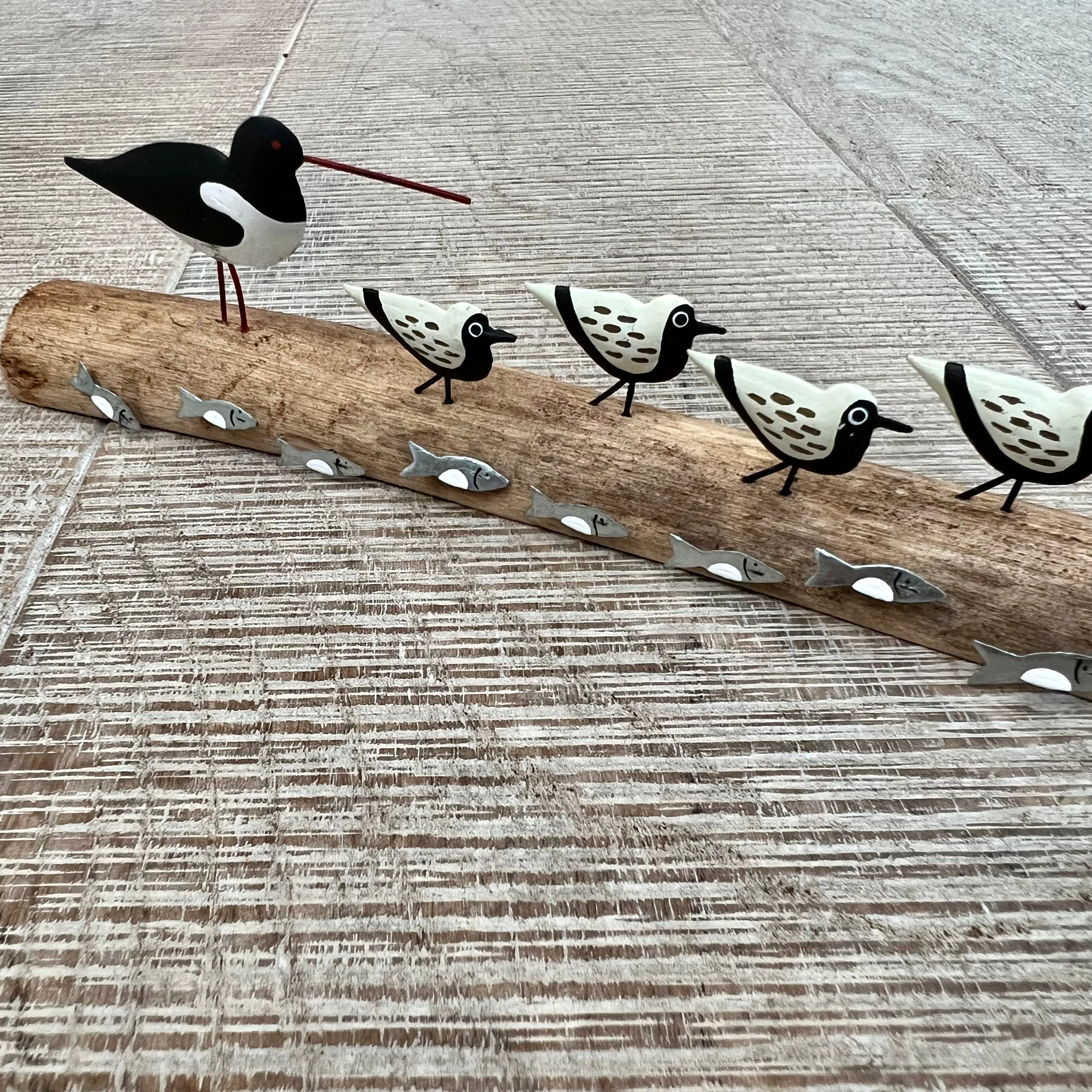 Wading Sanderlings