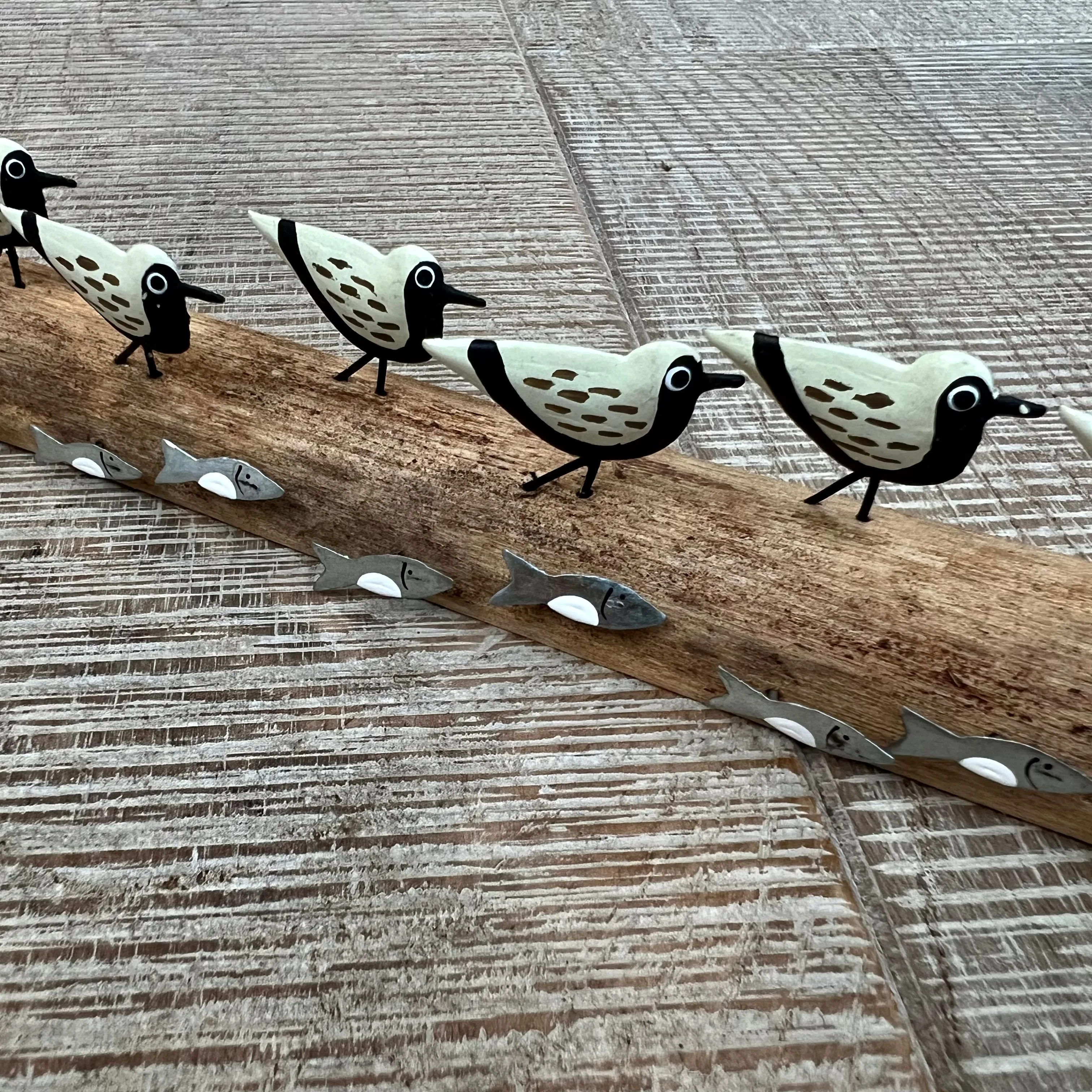 Wading Sanderlings