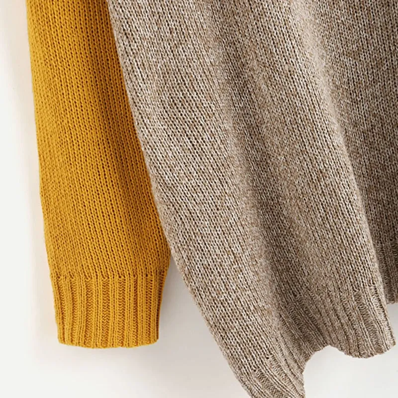 Women's Autumn/Winter Warm Multicolor Casual Knitted Loose Pullover