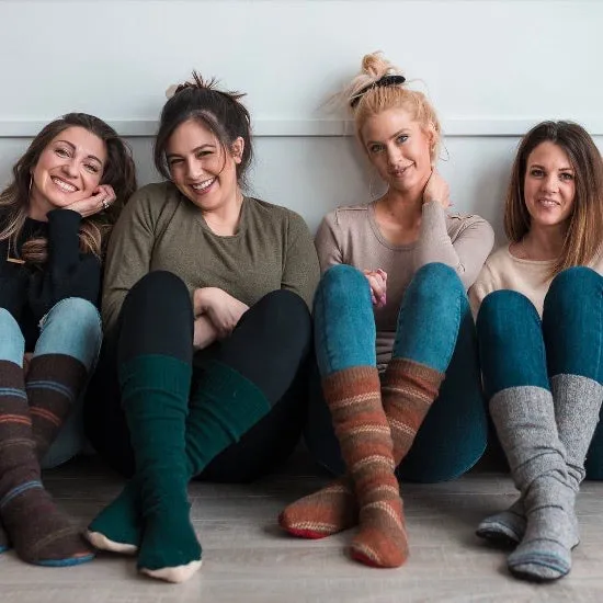 Wool Cabin Socks | Tidal | Size 5-8