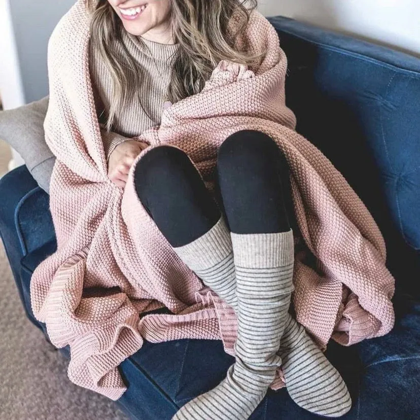 Wool Cabin Socks | Tidal | Size 5-8