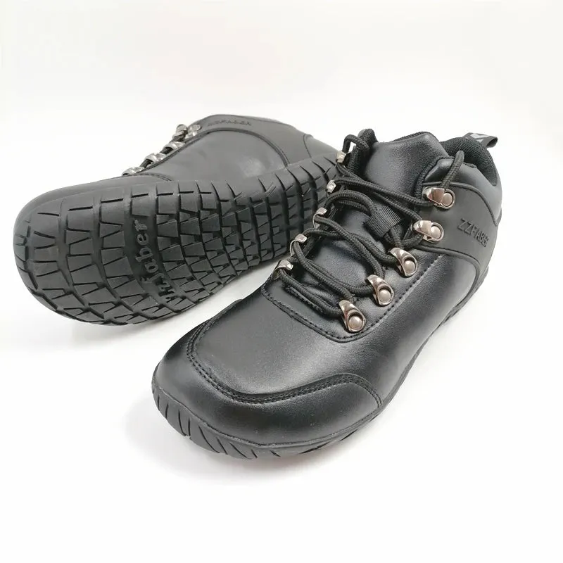 ZZFABER Waterproof Women's Barefoot Hiking Boots - Flexible Ankle Climbing Sneakers