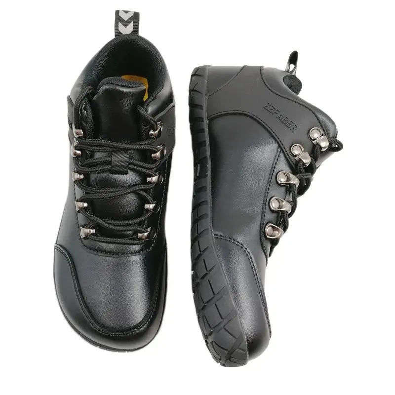 ZZFABER Waterproof Women's Barefoot Hiking Boots - Flexible Ankle Climbing Sneakers